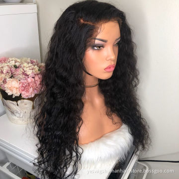 Transparent Lace Frontal Wig Pre Plucked Raw Indian Virgin Water Wave Human Hair Cheap Full Hd Lace Front Human Hair Wig Vendor